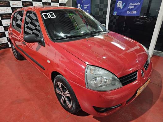 RENAULT - CLIO - 2007/2008 - Vermelha - R$ 19.900,00