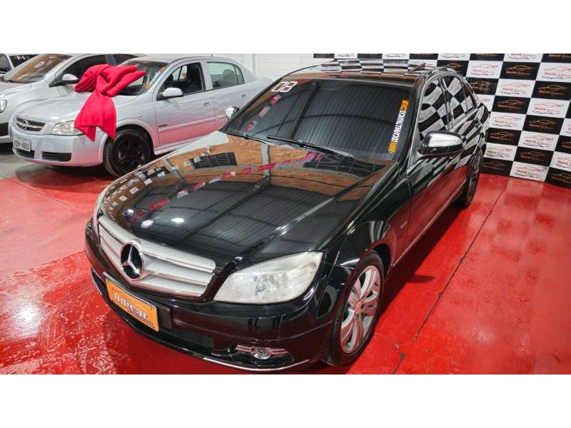 MERCEDES-BENZ - C 200 K - 2007/2008 - Preta - R$ 56.900,00